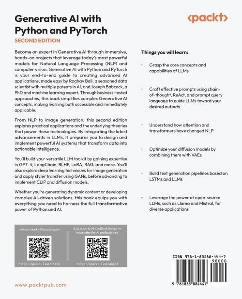 Generative AI with Python and PyTorch - Second Edition