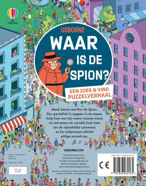 Waar is de spion / Een zoek & vind puzzelverhaal