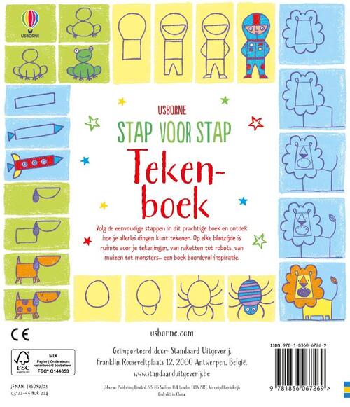 Stap voor stap tekenboek