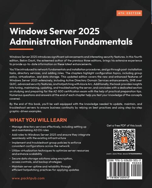 Windows Server 2025 Administration Fundamentals - Fourth Edition
