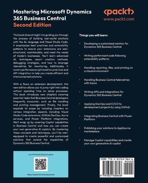 Mastering Microsoft Dynamics 365 Business Central - Second Edition