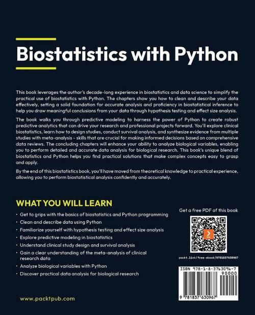 Biostatistics with Python