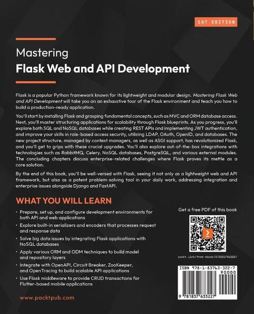 Mastering Flask Web and API Development