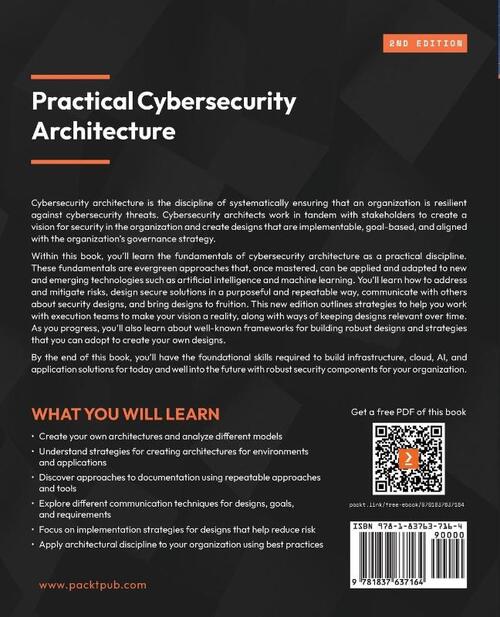 Practical Cybersecurity Architecture - Second Edition