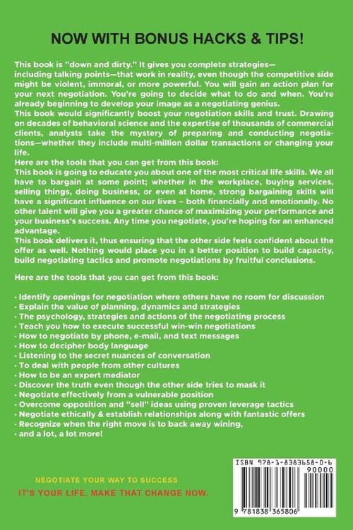 Negotiation Skills: Techniques, Tactics, Tips and Strategies for Work, Love, Friendship and Business