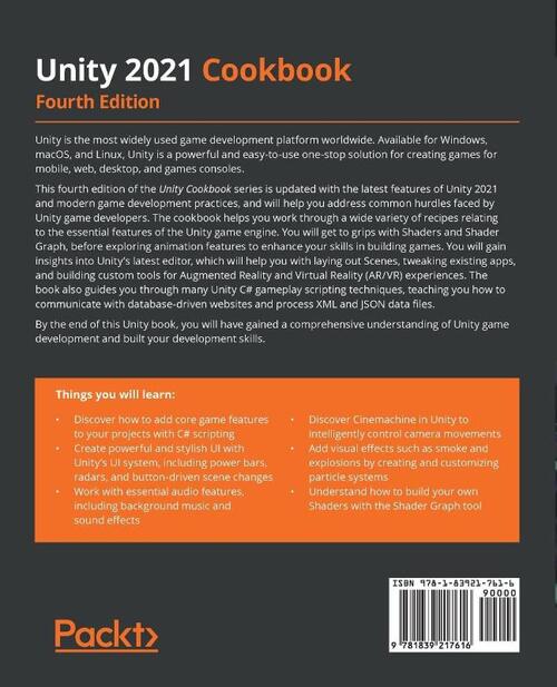 Unity 2021 Cookbook
