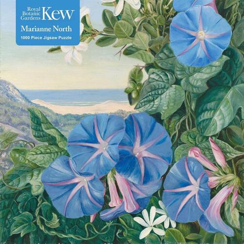 Adult Jigsaw Puzzle Kew: Marianne North: Amatungula And Blue Ipomoea, South Africa