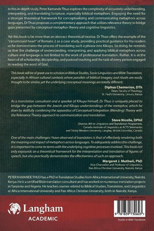 A Complementary Approach to the Interpretation and Translation of Biblical Metaphors