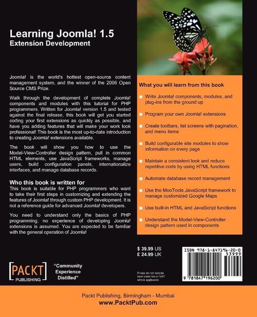Learning Joomla! 1.5 Extension Development