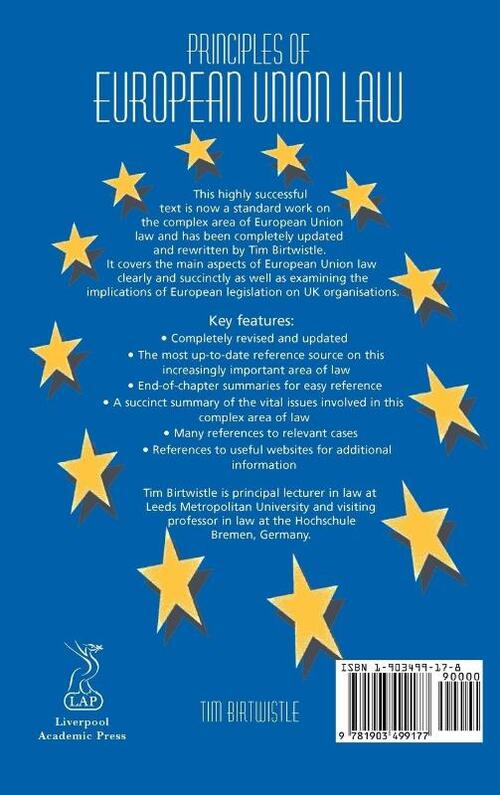 Principles of European Union Law