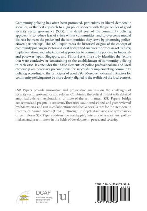 Rethinking Community Policing in International Police Reform