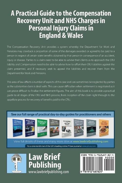A Practical Guide to the Compensation Recovery Unit and NHS Charges in Personal Injury Claims in England & Wales