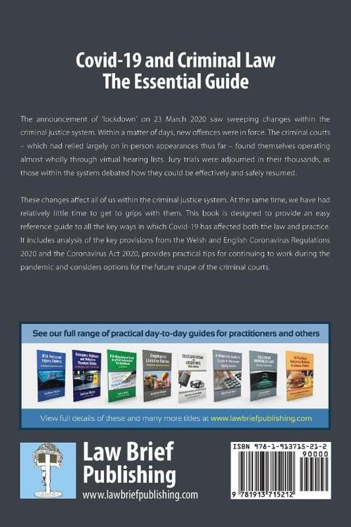 Covid-19 and Criminal Law - The Essential Guide