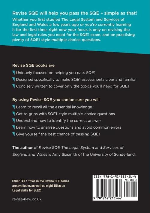 Revise SQE The Legal System and Services of England and Wales
