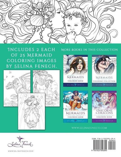 Mermaid Magic Fantasy Art Coloring Book