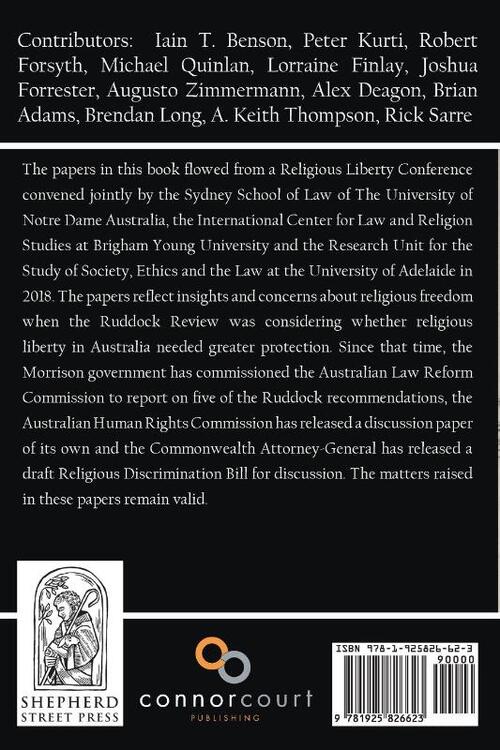 Religious Freedom in Australia - a new Terra Nullius?