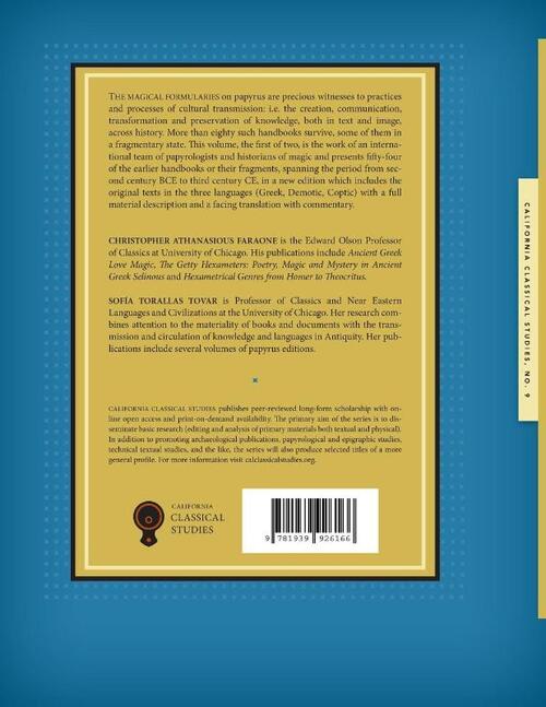 Greek and Egyptian Magical Formularies