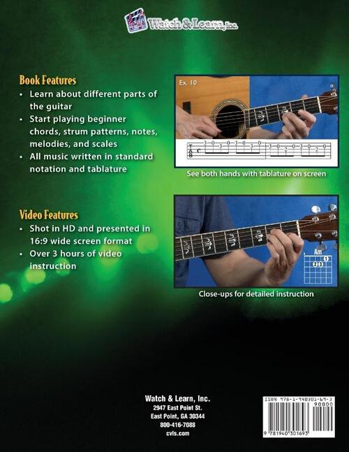 Beginner Guitar Lessons Book 1 with Online Video Access