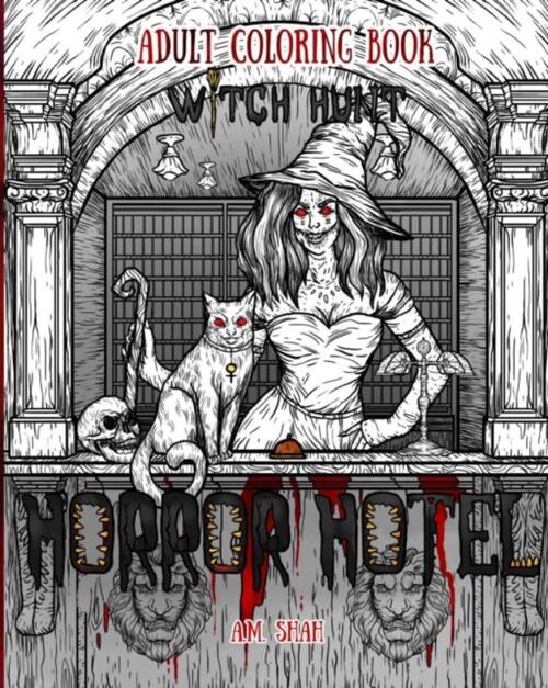 Adult Coloring Book Horror Hotel