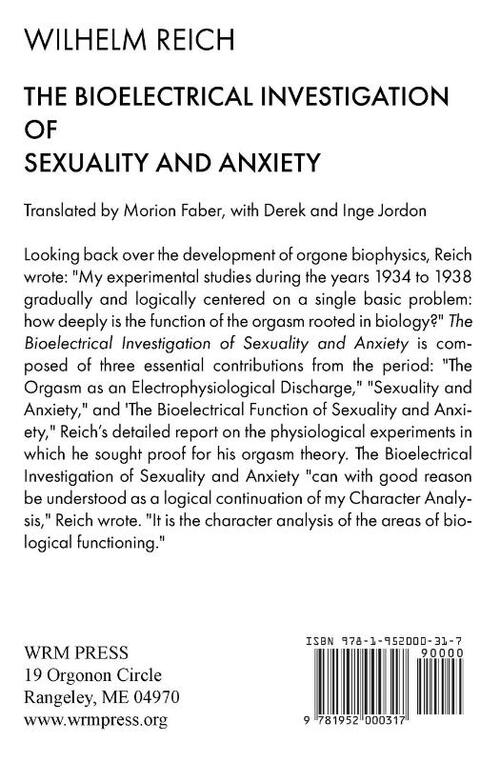 The Bioelectrical Investigation of Sexuality and Anxiety