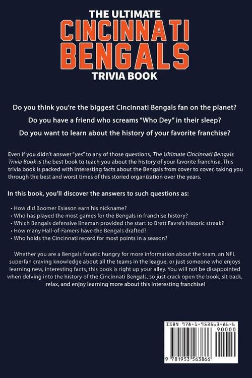 The Ultimate Cincinnati Bengals Trivia Book