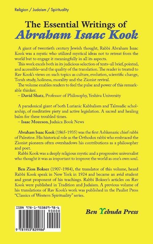 The Essential Writings of Abraham Isaac Kook