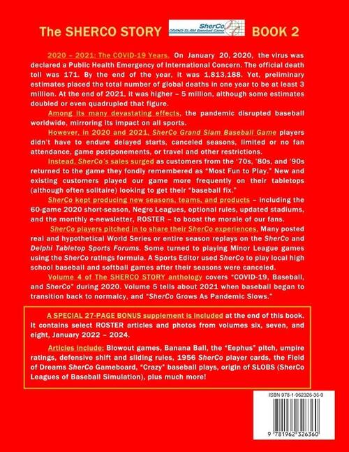 The SHERCO Grand Slam Baseball STORY, Bk. 2