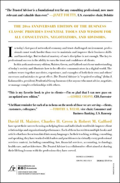 The Trusted Advisor: 20th Anniversary Edition