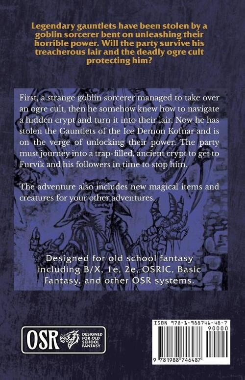 Wondrous and Perilous(TM) Adventures Furvik's Destiny, for Old School Fantasy