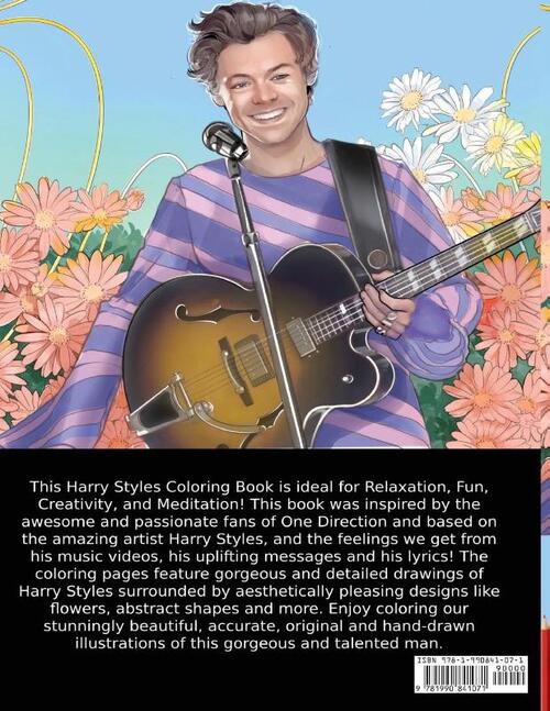 Harry Styles Coloring Book For Stylers