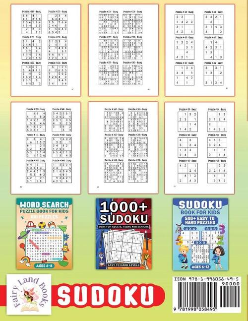 Sudoku for Kids Ages 6-8