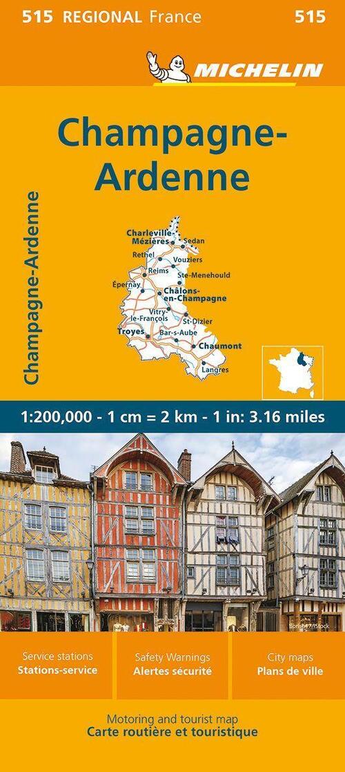 Champagne-Ardenne - Michelin Regional Map 515