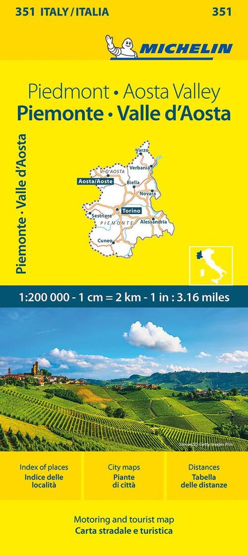 Piemonte & VA - Michelin Local Map 351