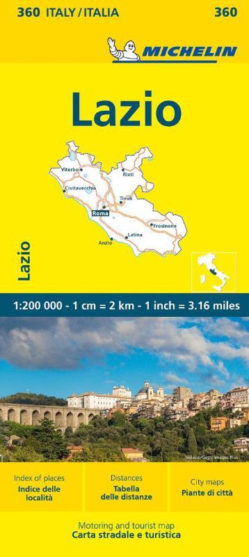 Lazio - Michelin Local Map 360