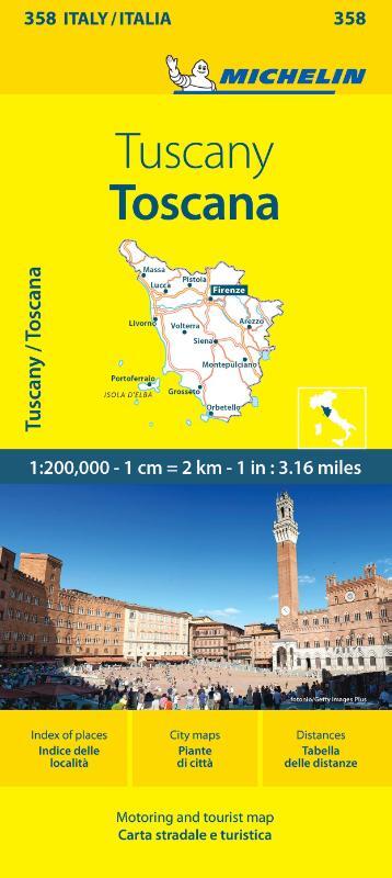 Toscana - Michelin Local Map 358
