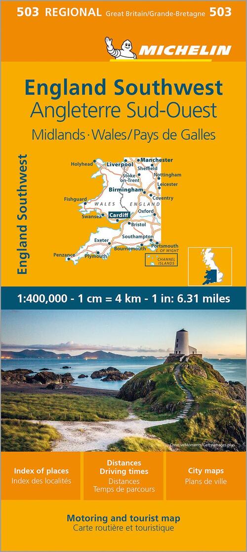 Wales - Michelin Regional Map 503