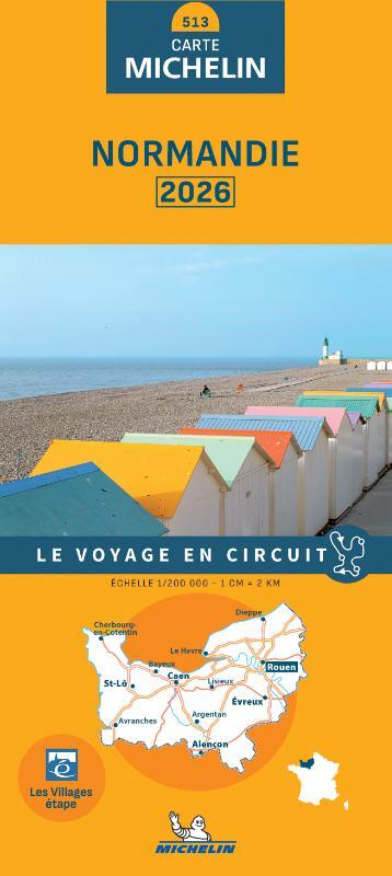 Michelin Wegenkaart 513 Normandie 2026