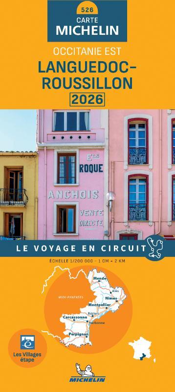 Michelin Wegenkaart 526 Languedoc-Roussillon 2026