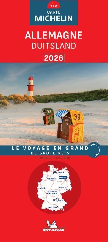 Michelin Wegenkaart 718 Duitsland 2026