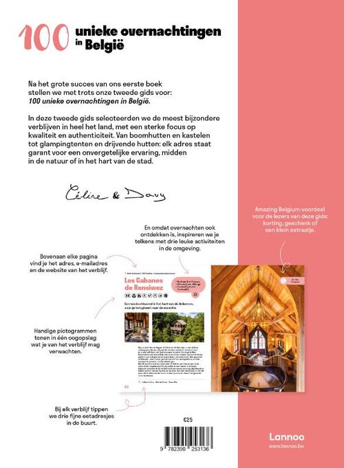 Amazing Belgium. 100 unieke overnachtingen in België