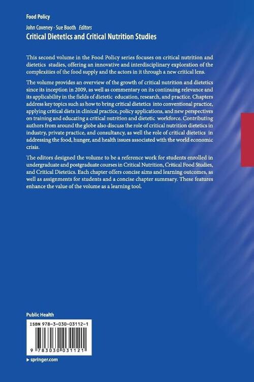 Critical Dietetics and Critical Nutrition Studies