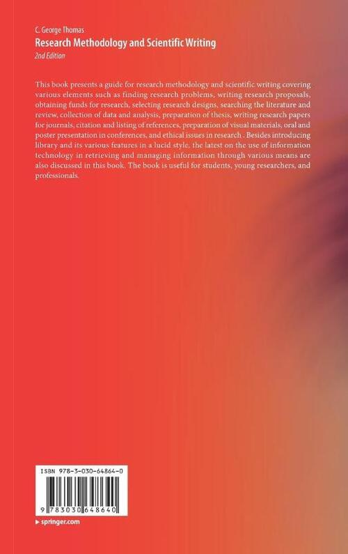 Research Methodology and Scientific Writing