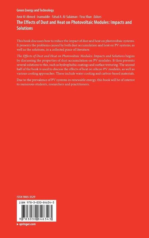 The Effects of Dust and Heat on Photovoltaic Modules: Impacts and Solutions