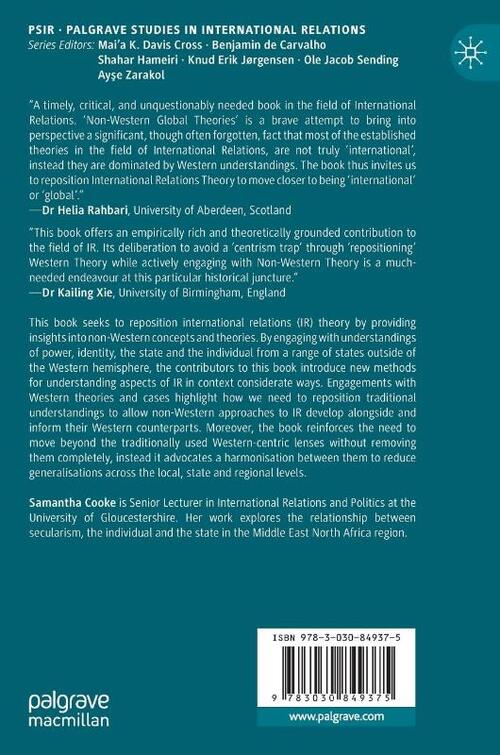 Non-Western Global Theories of International Relations