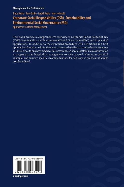 Corporate Social Responsibility (CSR), Sustainability and Environmental Social Governance (ESG)