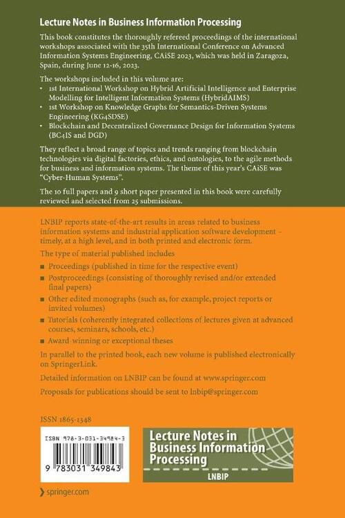 Advanced Information Systems Engineering Workshops