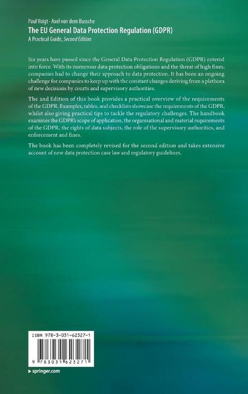 The EU General Data Protection Regulation (GDPR)