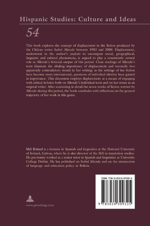 Displacement in Isabel Allende’s Fiction, 1982–2000