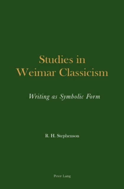 Studies in Weimar Classicism