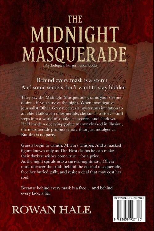 The Midnight Masquerade A Gothic Horror Mystery Set in a Haunted House dark fantacy where Secrets Wear Masks